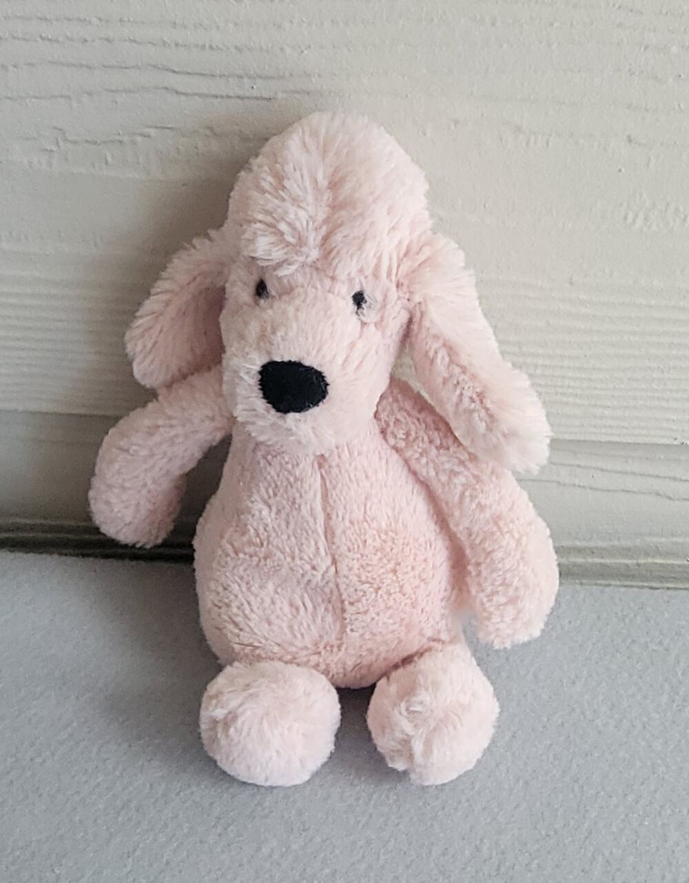 Jellycat London Bashful Pink Poodle Small Plush Stuffed Animal Retired HTF